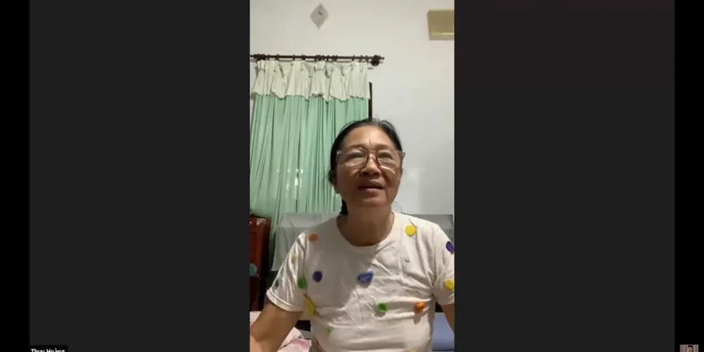 Cô Thụy Hoàng chia sẻ cảm nhận sau khóa học thở